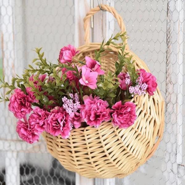 Plantador De Flores De Rattan De Vime Feito À Mão - Cesta VimeViva™