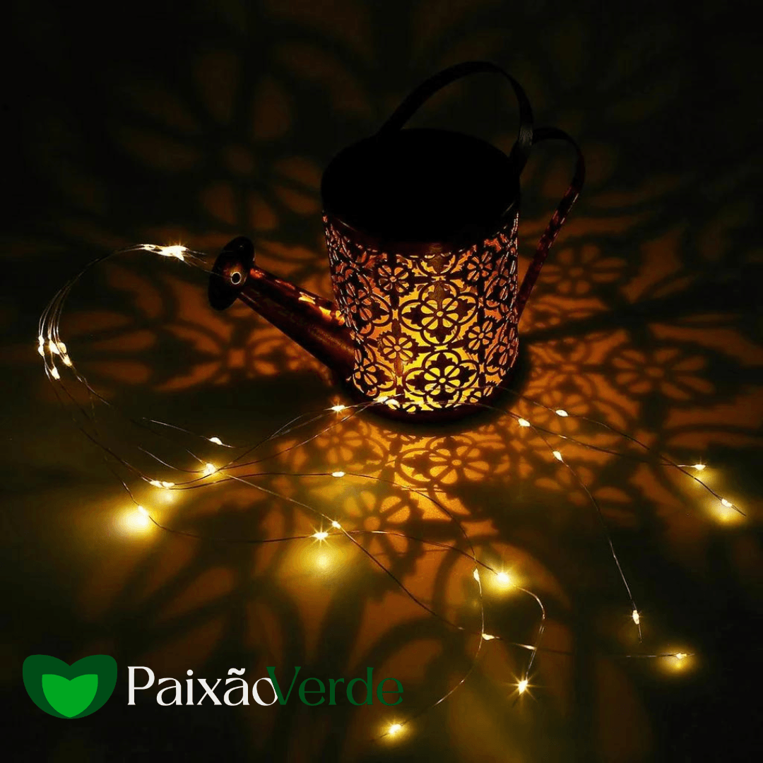Regador Solar Decorativo Para Jardim - LumenPlant