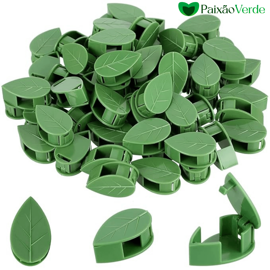 Gancho Folha Clips Adesivo para Plantas Trepadeiras