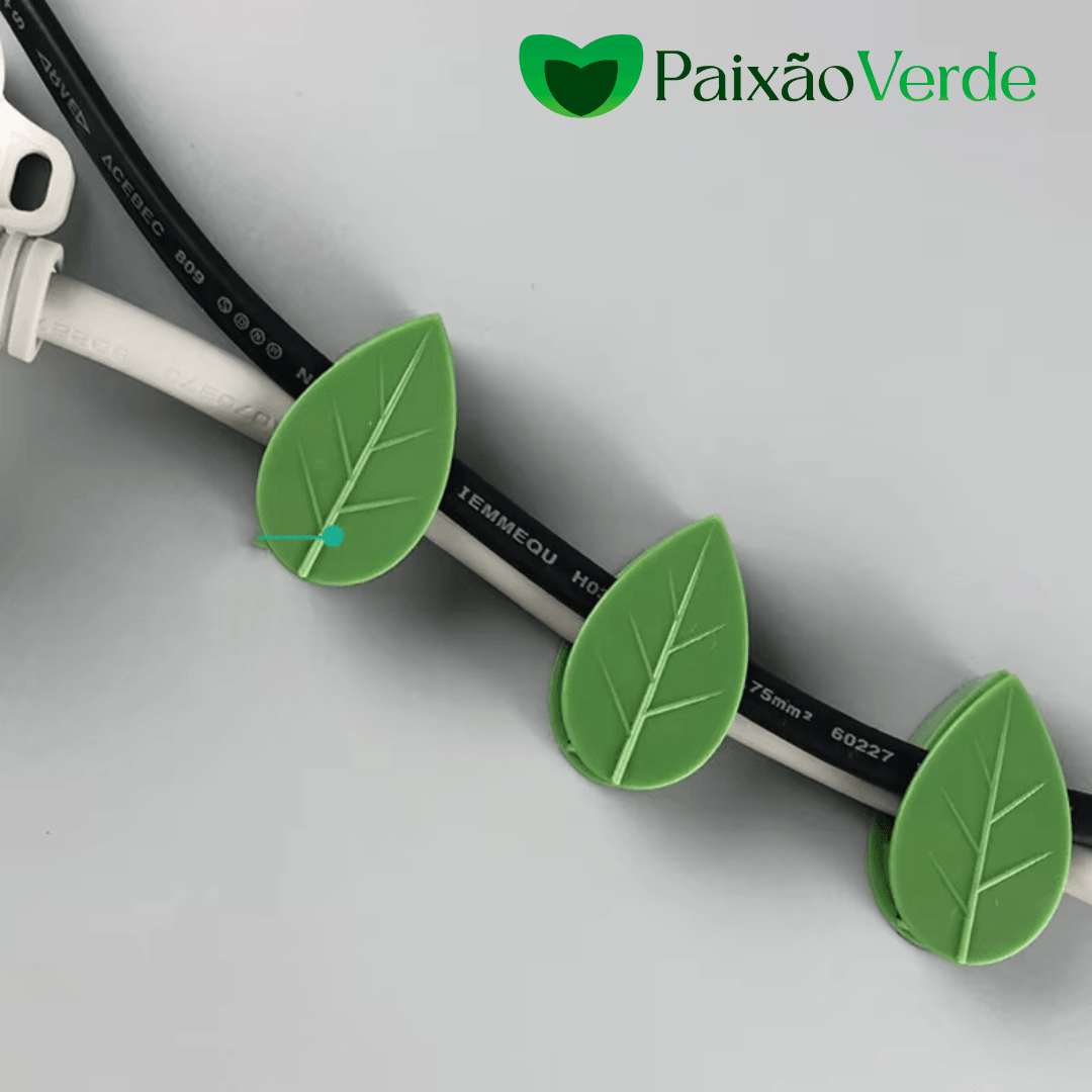 Gancho Folha Clips Adesivo para Plantas Trepadeiras