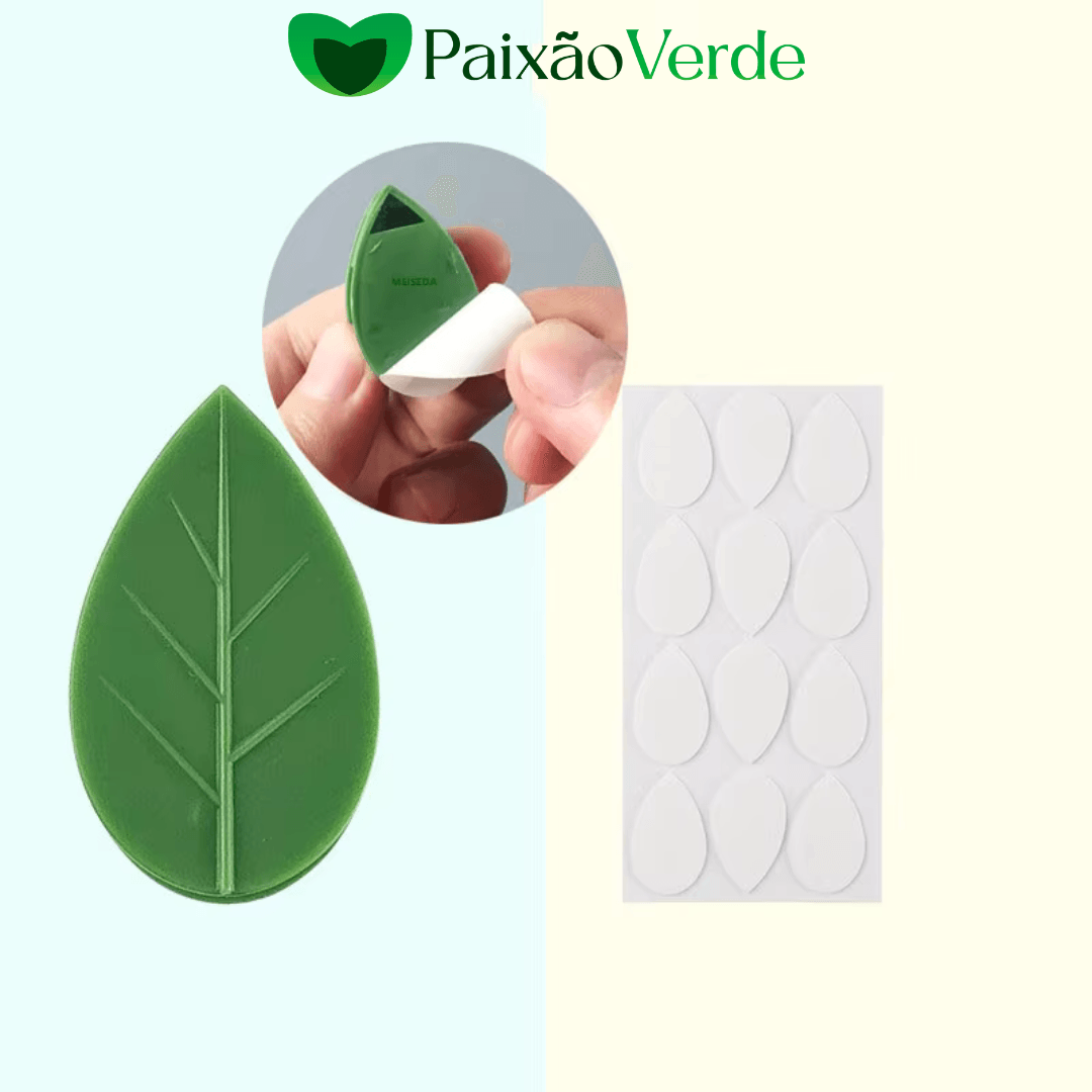 Gancho Folha Clips Adesivo para Plantas Trepadeiras