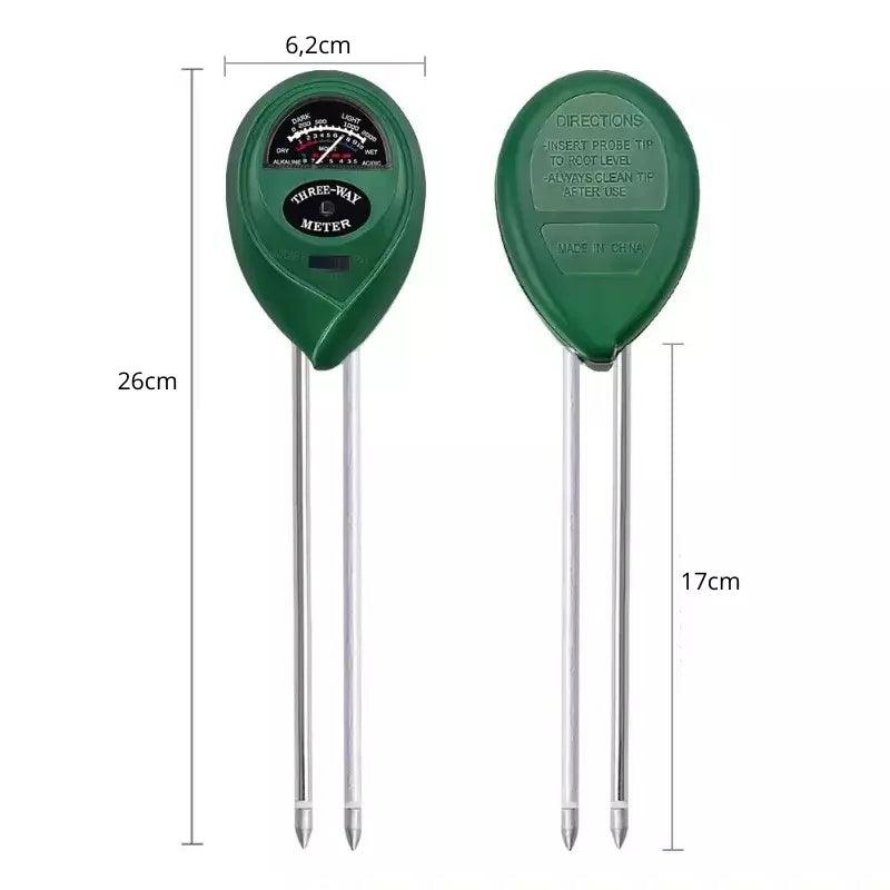 Medidor de Ph Solo 3 em 1 - Sensor de Umidade