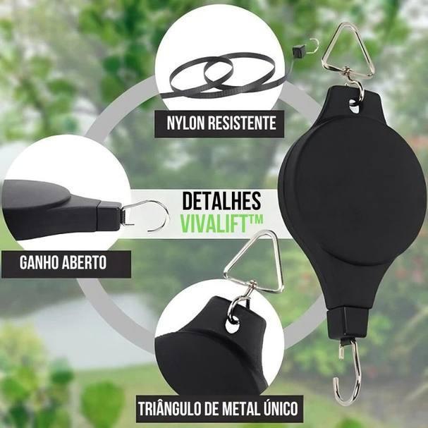 Kit de Gancho Retrátil Para Plantas - VivaLift™