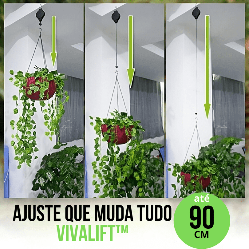 Kit de Gancho Retrátil Para Plantas - VivaLift™