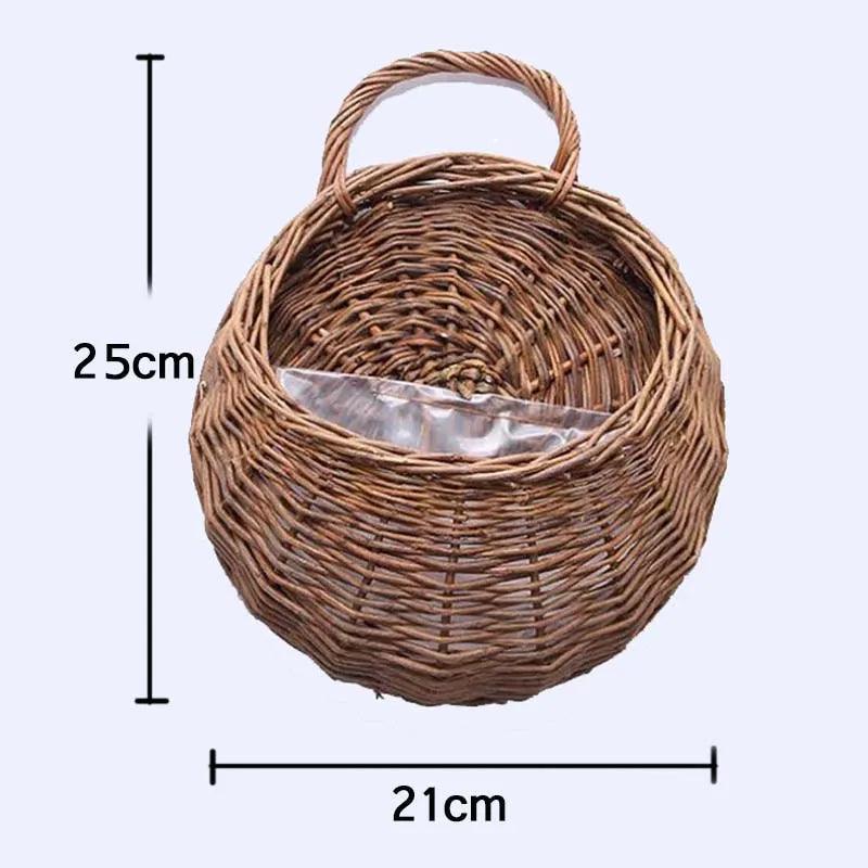 Plantador De Flores De Rattan De Vime Feito À Mão - Cesta VimeViva™