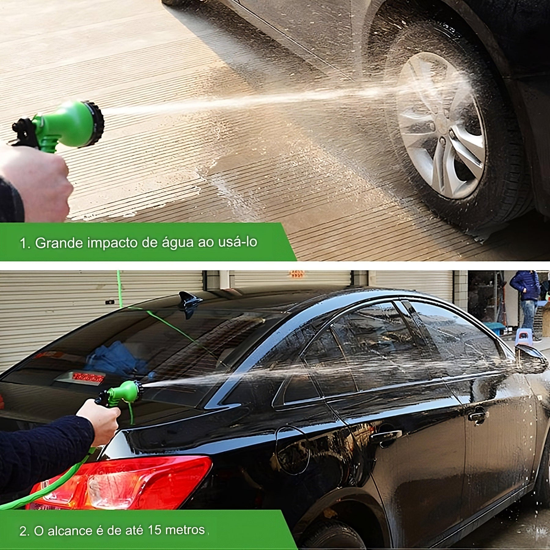 Mangueira De Alta Pressão Expansiva e bico ajustável com 7 modos - HosePlant™