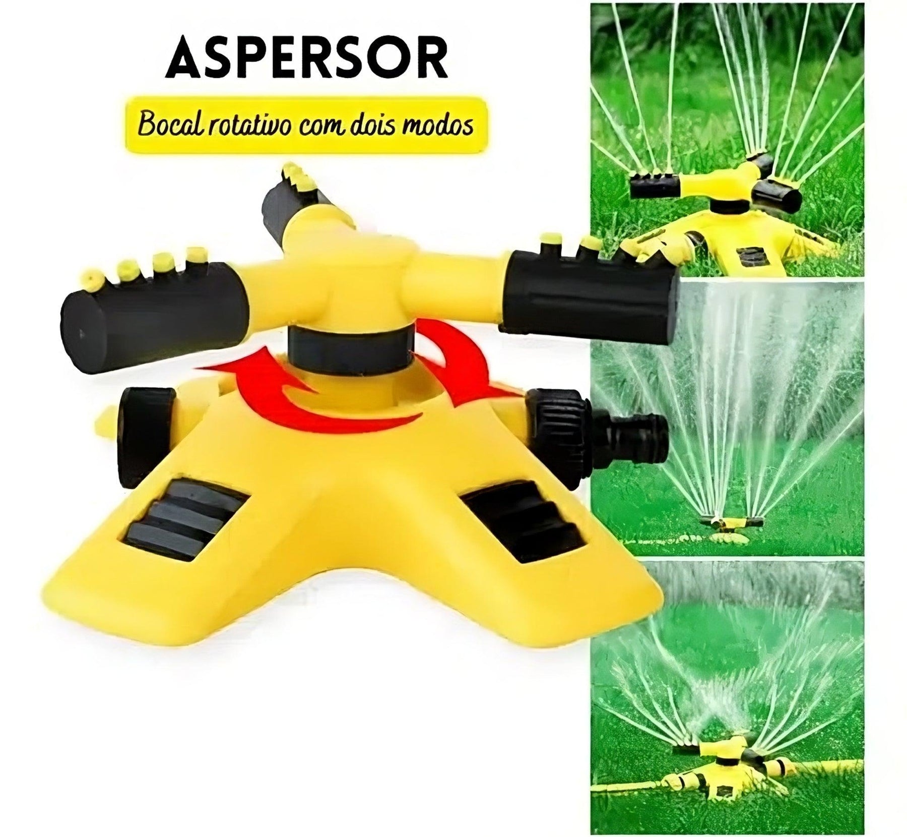 Aspersor Irrigacão Para Jardim e Gramado Econômico Sprinkler 360° (Leve 2 e Pague menos)
