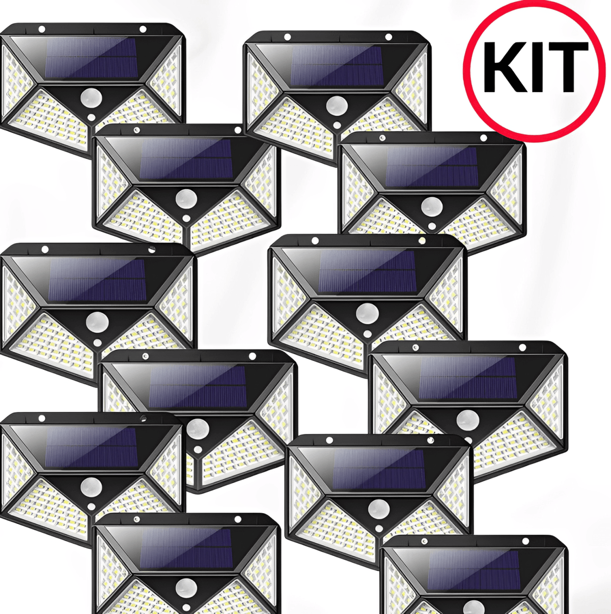 Kit Refletor Solar Led Inteligente