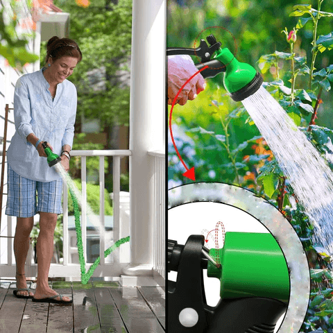 Mangueira De Alta Pressão Expansiva e bico ajustável com 7 modos - HosePlant™