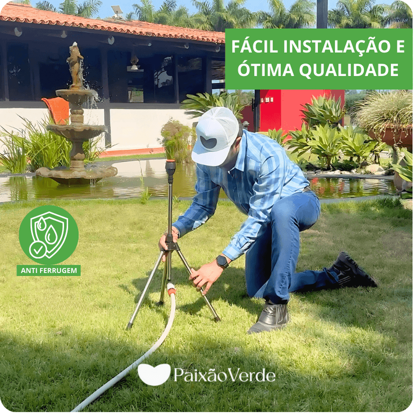 Aspersor Irrigador automático 360 com Tripé - VSpray™ PRO (+ Brinde Grátis!)