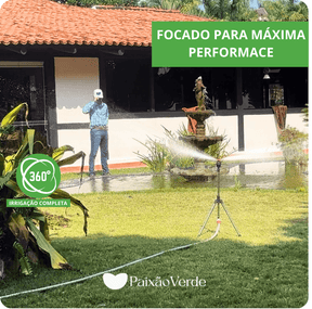 Aspersor Irrigador automático 360 com Tripé - VSpray™ PRO (+ Brinde Grátis!)