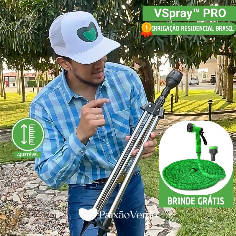 Aspersor Irrigador automático 360 com Tripé - VSpray™ PRO (+ Brinde Grátis!)