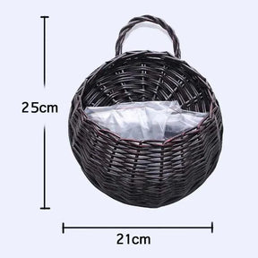 Plantador De Flores De Rattan De Vime Feito À Mão - Cesta VimeViva™