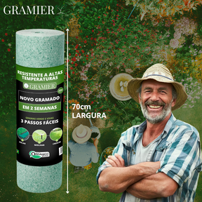[Oferta Dia das Mães] Rolo de grama biodegradável Gramier®