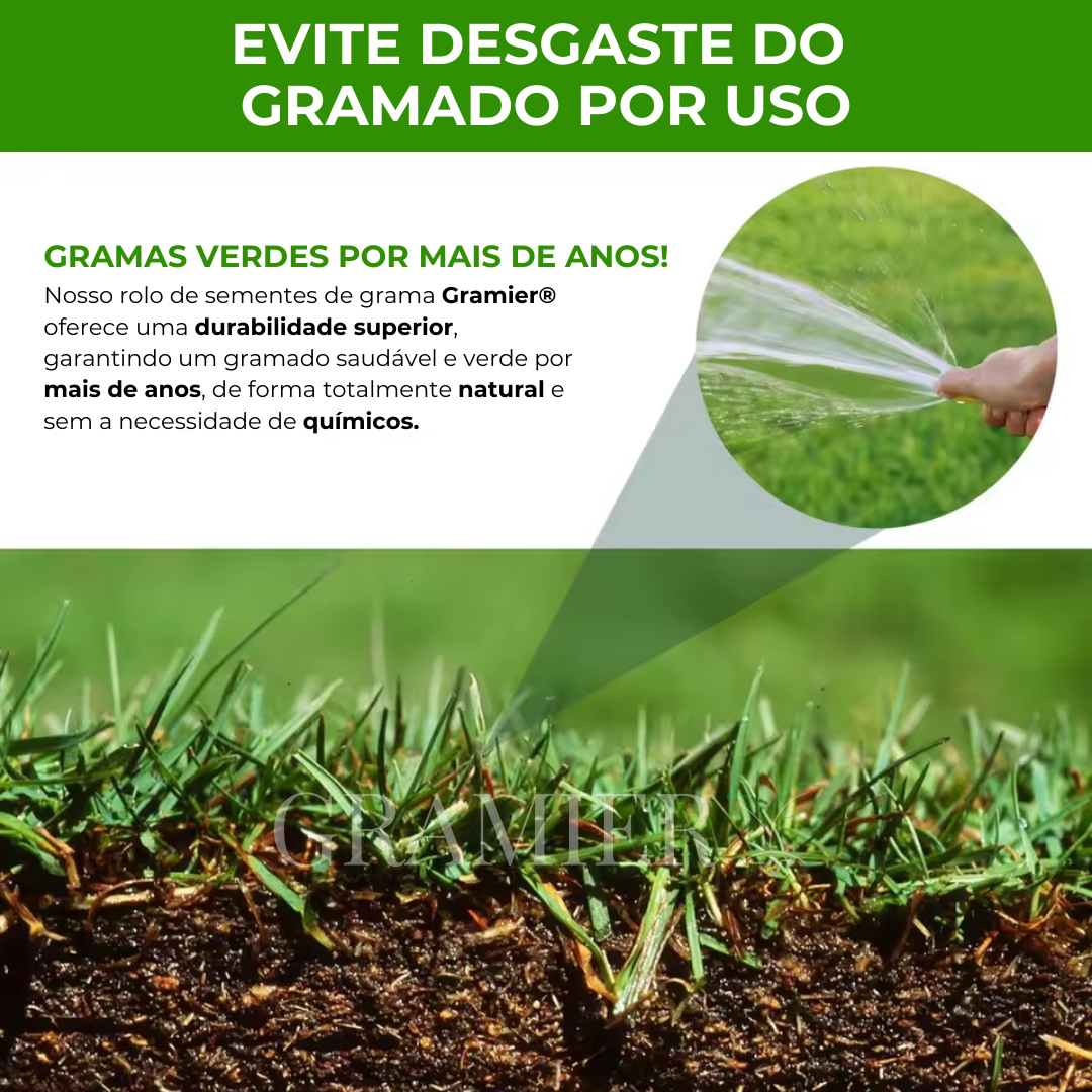 [Oferta Dia das Mães] Rolo de grama biodegradável Gramier®