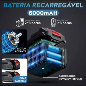 Lavadora portátil de alta pressão Recarregável (2 Baterias inclusas!)